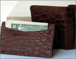 ALLIGATOR FLANK WALLET